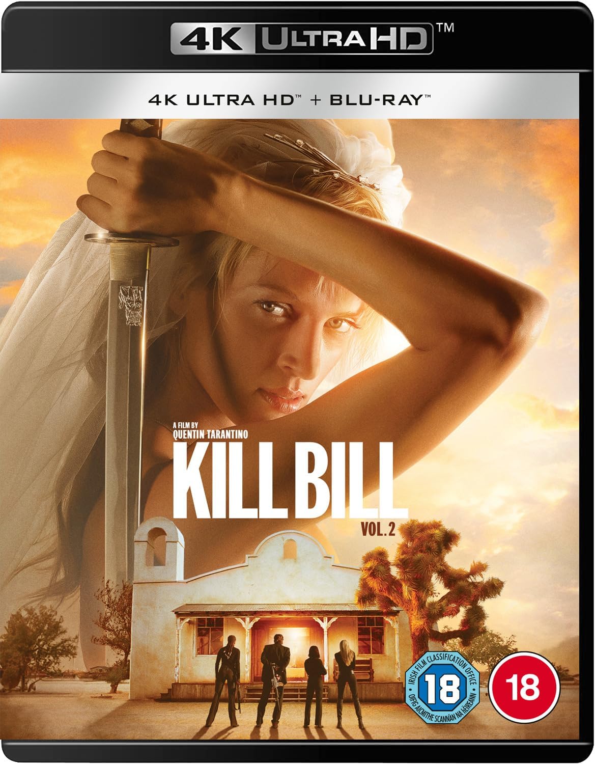 Kill Bill Vol. 2 Blu-ray cover featuring The Bride with a sword.