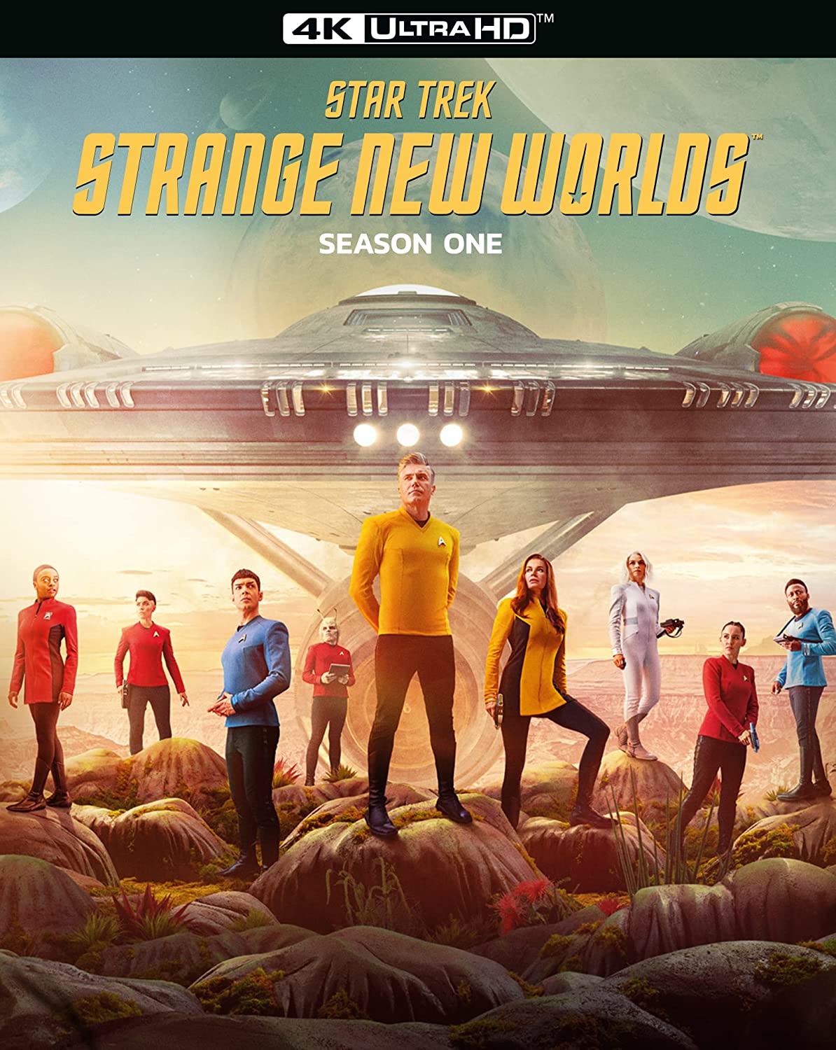 Star Trek: Strange New Worlds Season 1 4K Blu-ray cover art.