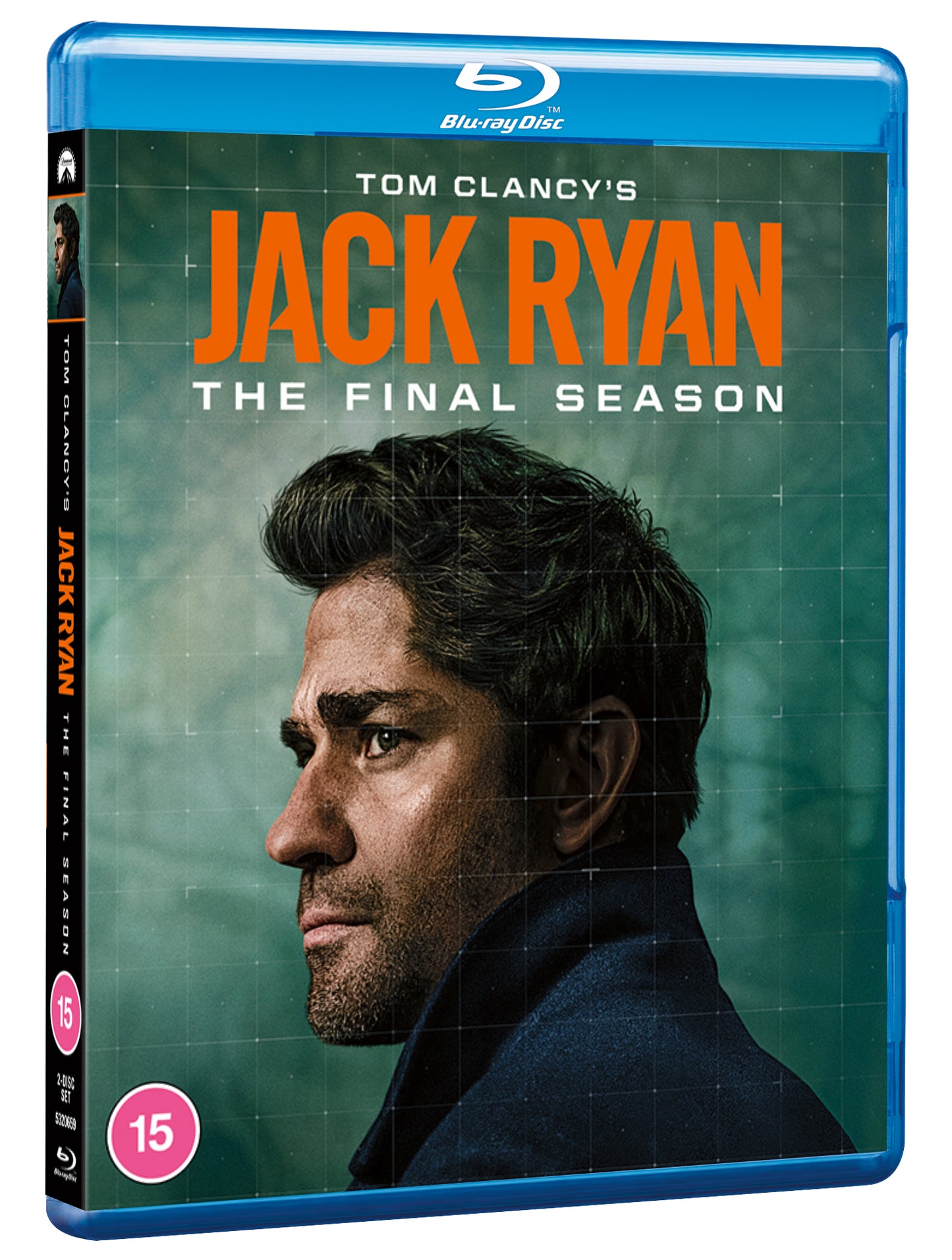 Blu-ray cover for "Jack Ryan: The Final Season" featuring John Krasinski.