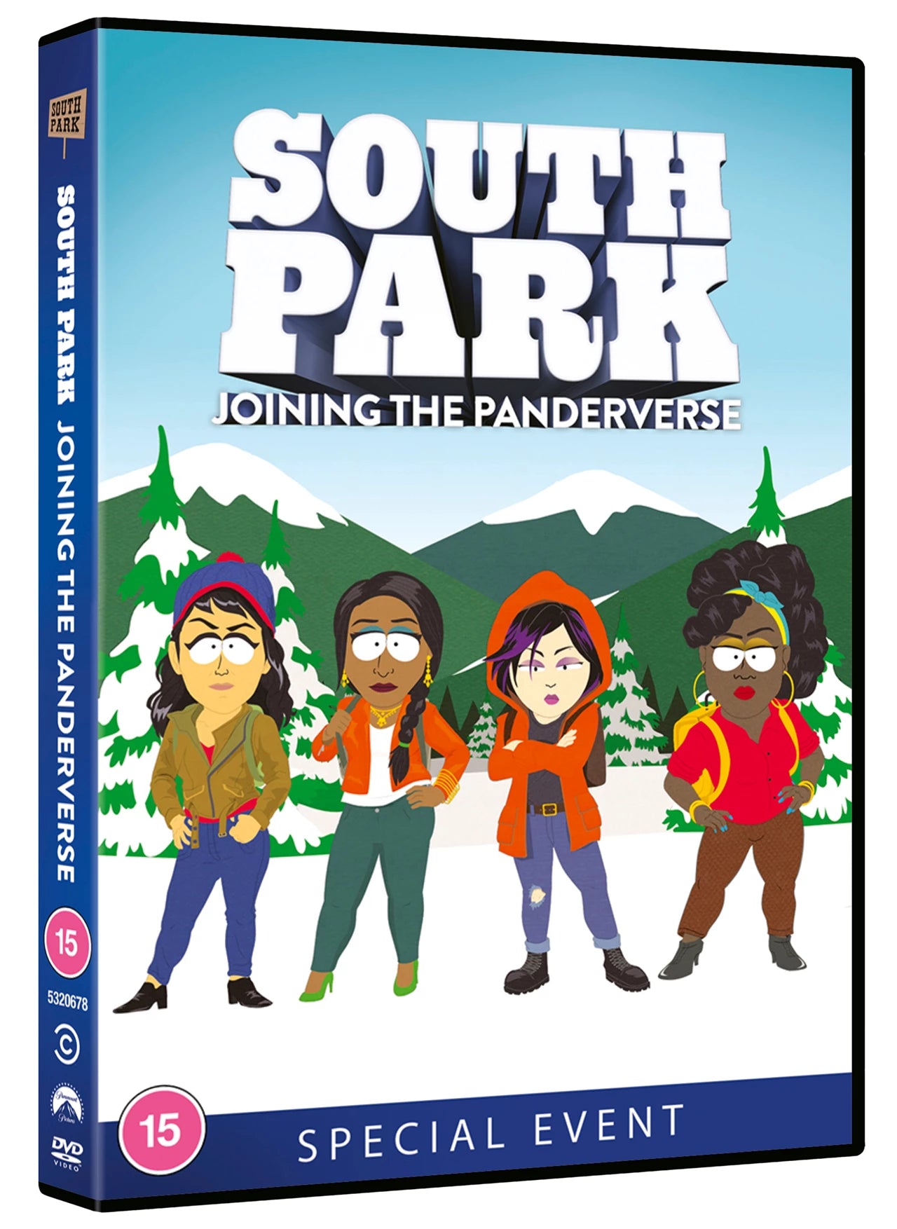 South Park DVD cover featuring cartoon characters in a snowy landscape.