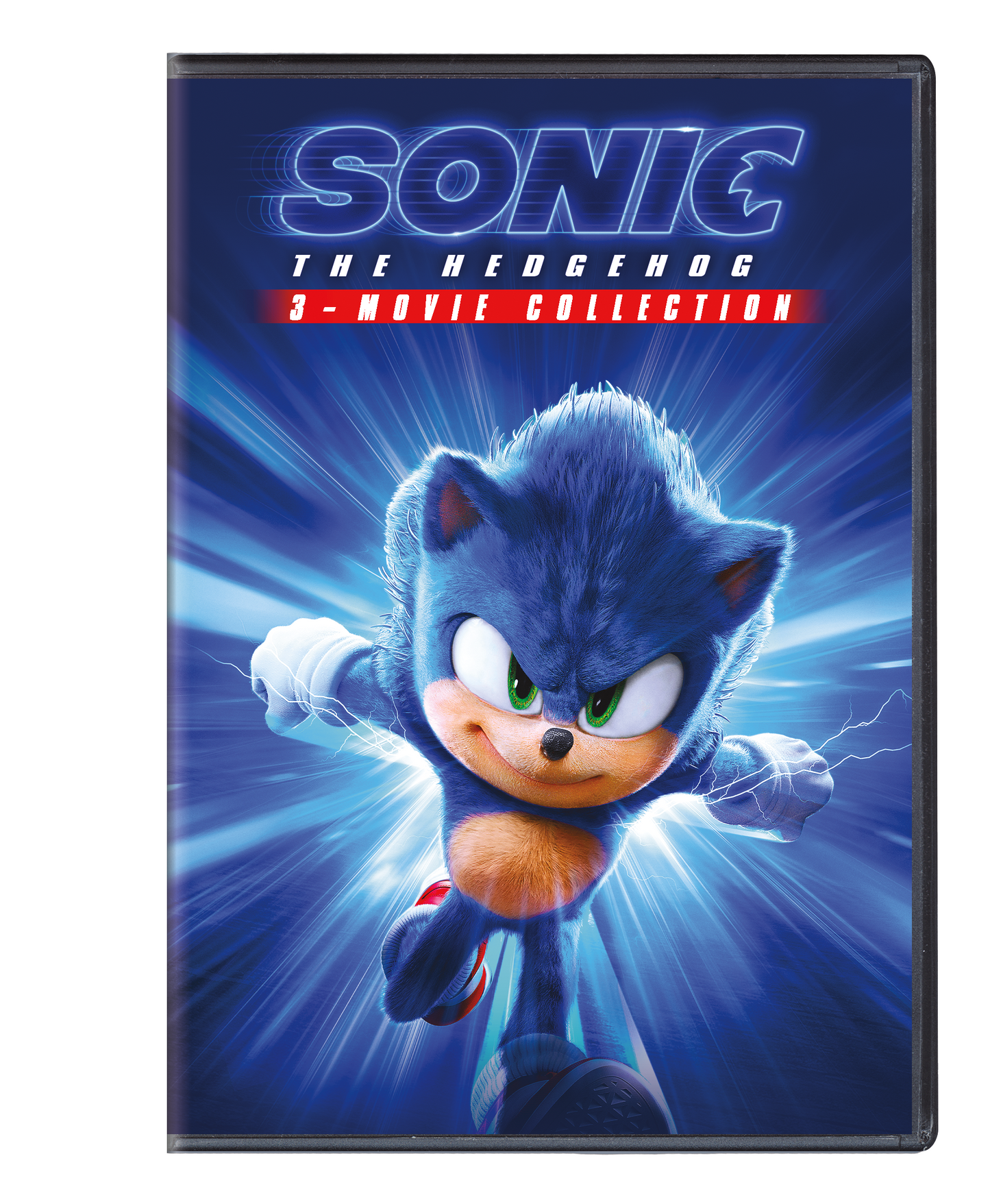 Sonic the Hedgehog 3-Movie Collection DVD cover featuring the blue hedgehog.