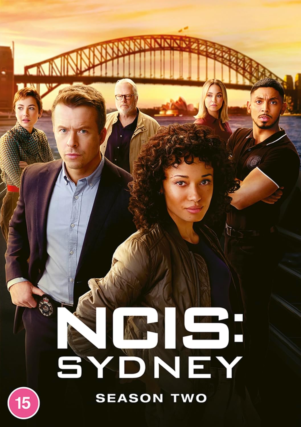 NCIS: Sydney cast with Sydney Harbour Bridge in the background.