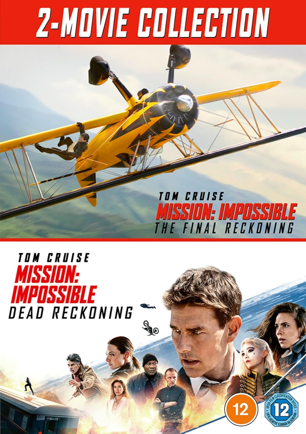 DVD cover for "Mission: Impossible" featuring Tom Cruise and a biplane.