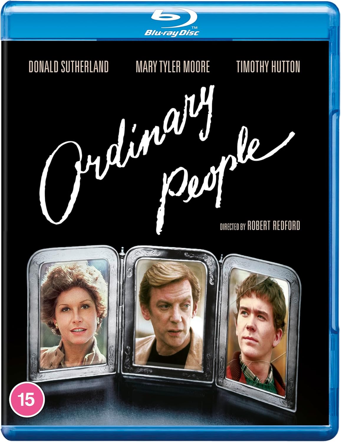 Ordinary People" Blu-ray cover with portraits in ornate frames and white script.