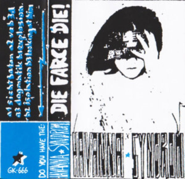 Record cover with black and white illustration of a person holding binoculars.