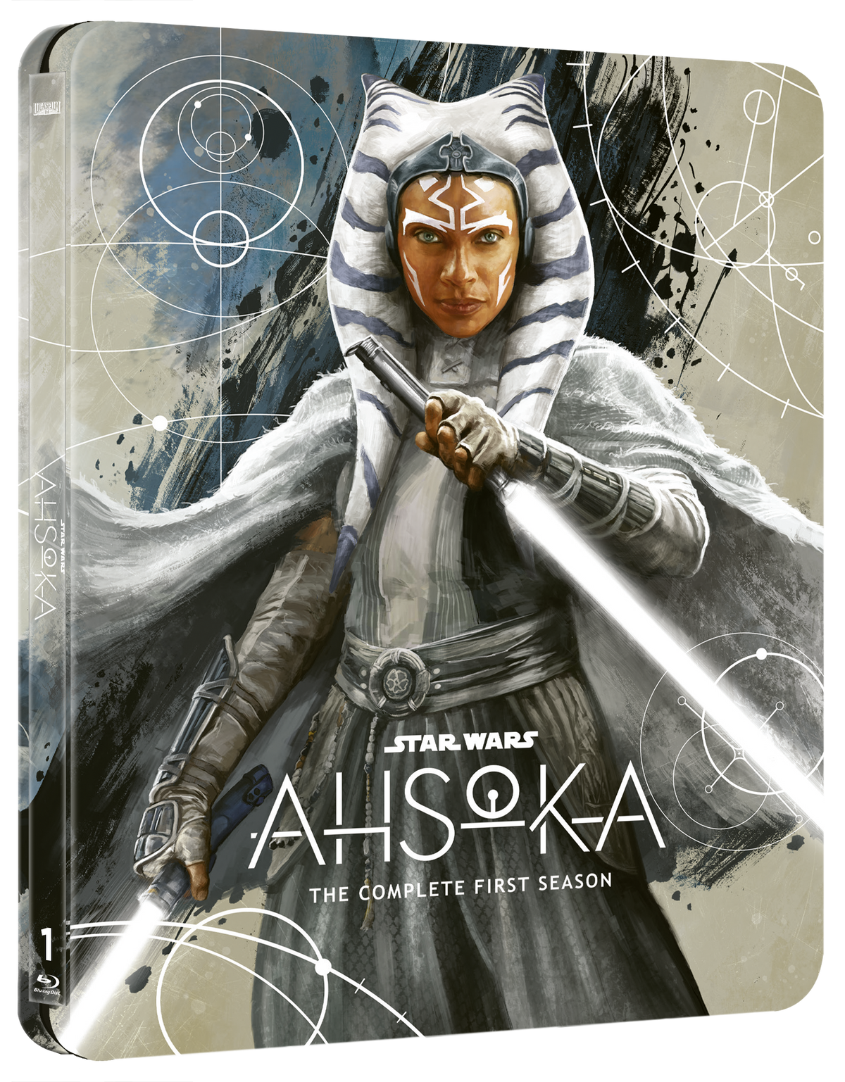 SteelBook case for Star Wars: Ahsoka Season 1, featuring Ahsoka Tano.