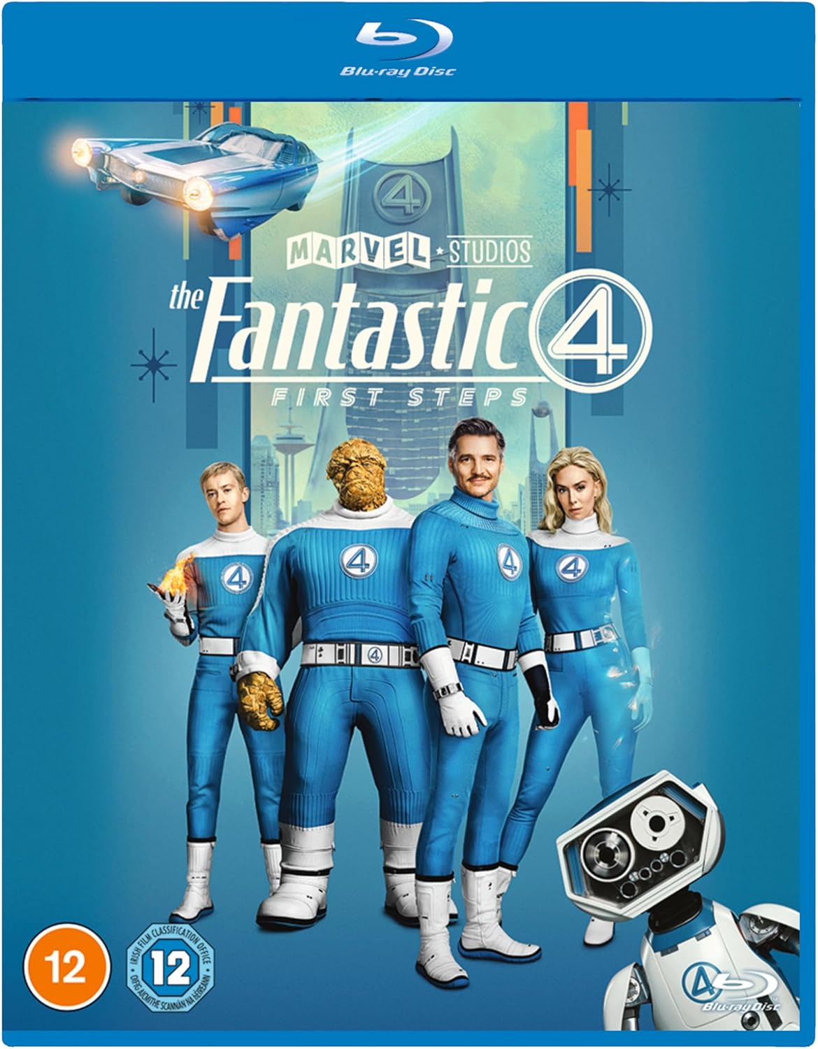 Blu-ray cover for "The Fantastic Four" featuring the superhero team.