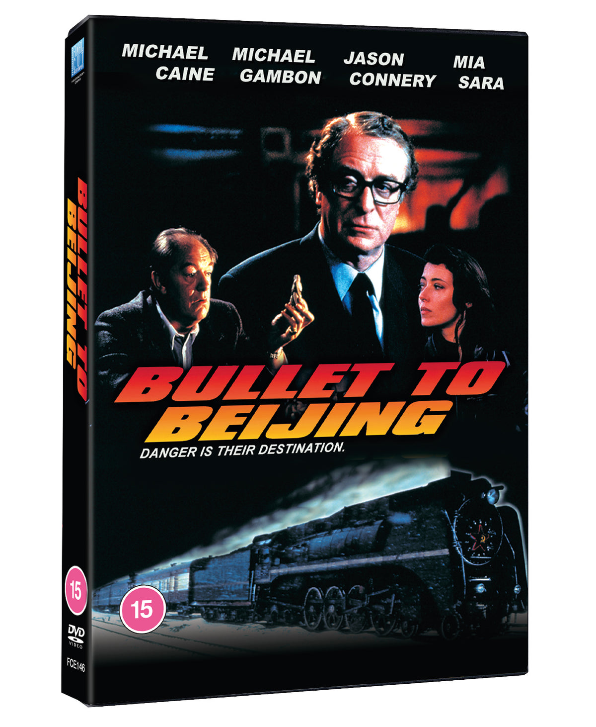 DVD cover for "Bullet to Beijing" featuring Michael Caine and Mia Sara.