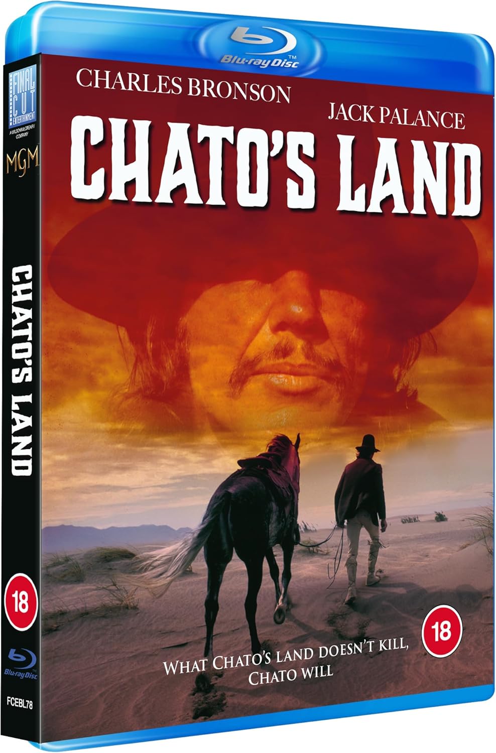 Blu-ray disc in standard case with Chatos Land title and movie artwork on front.