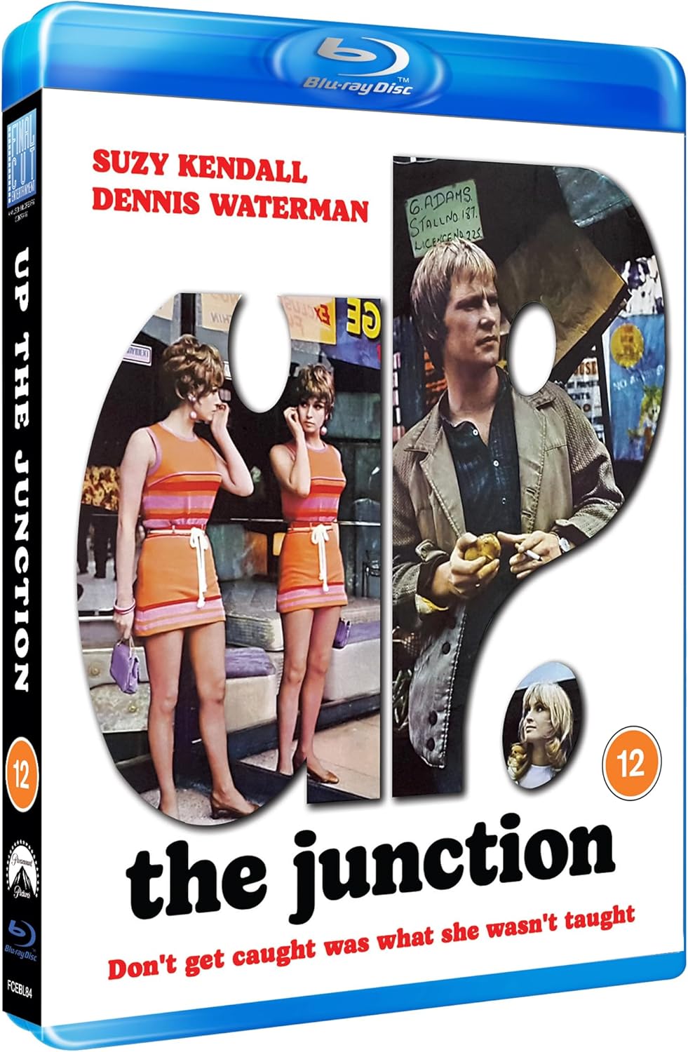 Blu-ray cover for Up The Junction featuring Suzy Kendall and Dennis Waterman.