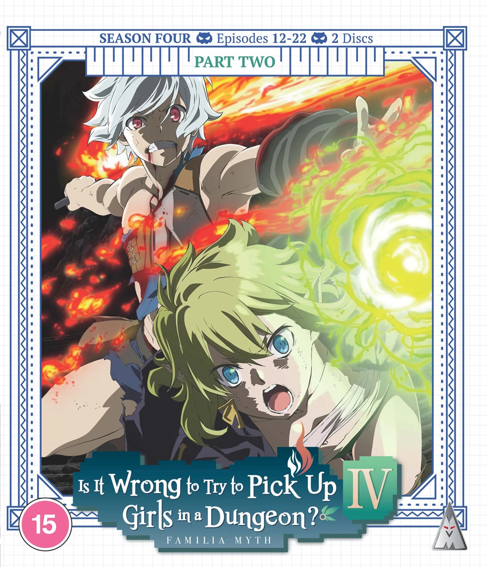 Blu-ray cover for “Is It Wrong to Pick Up Girls in a Dungeon? S4 Pt2.”