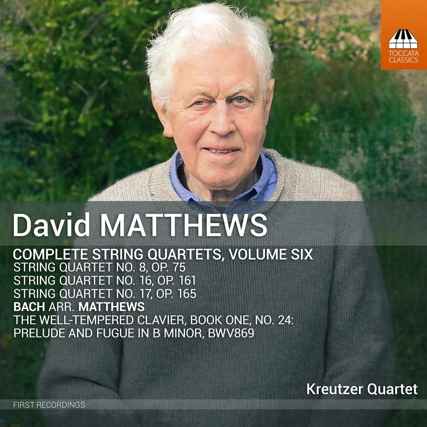 CD cover featuring portrait of composer David Matthews and text details.