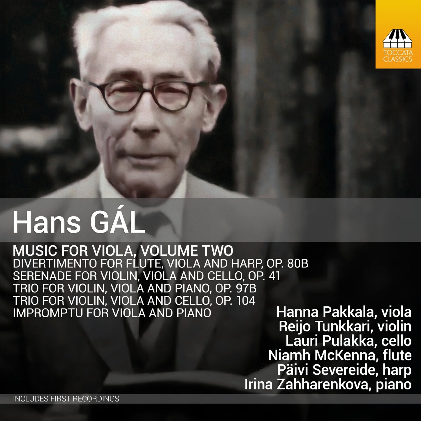 CD cover featuring a black and white portrait of composer Hans Gál.