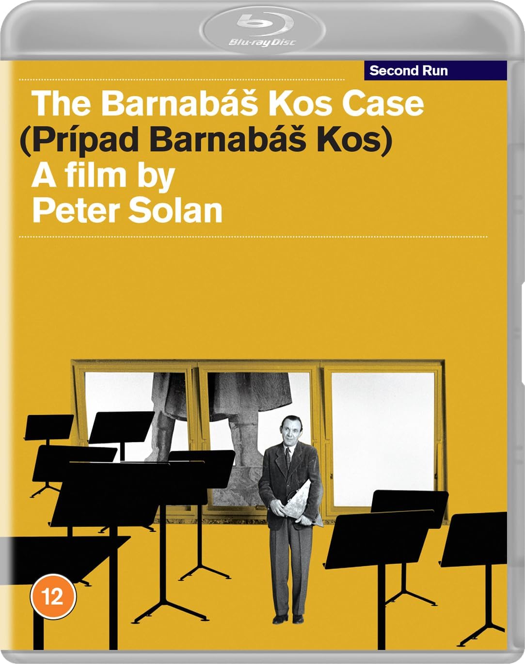 Blu-ray cover for “The Barnabas Kos Case” featuring a man in a classroom.