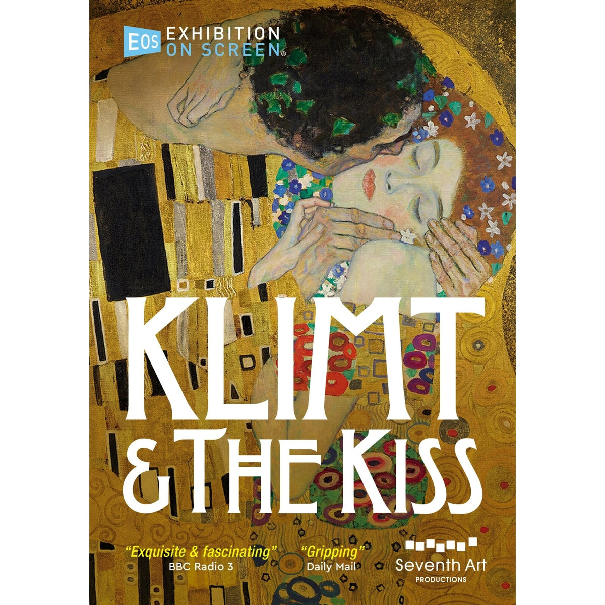 DVD cover featuring Klimt’s “The Kiss” painting of embracing figures.