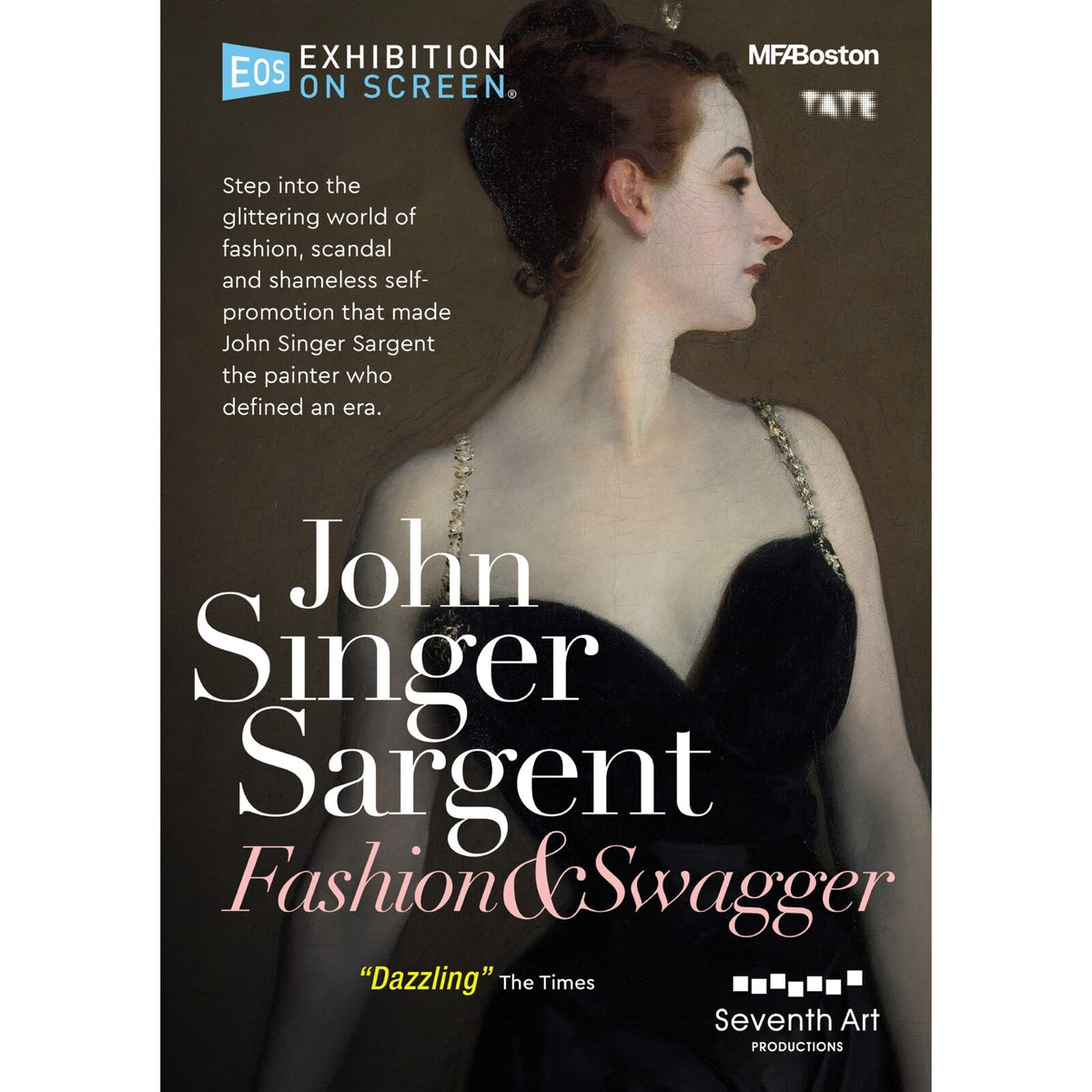 DVD cover for “John Singer Sargent: Fashion & Swagger” exhibition.