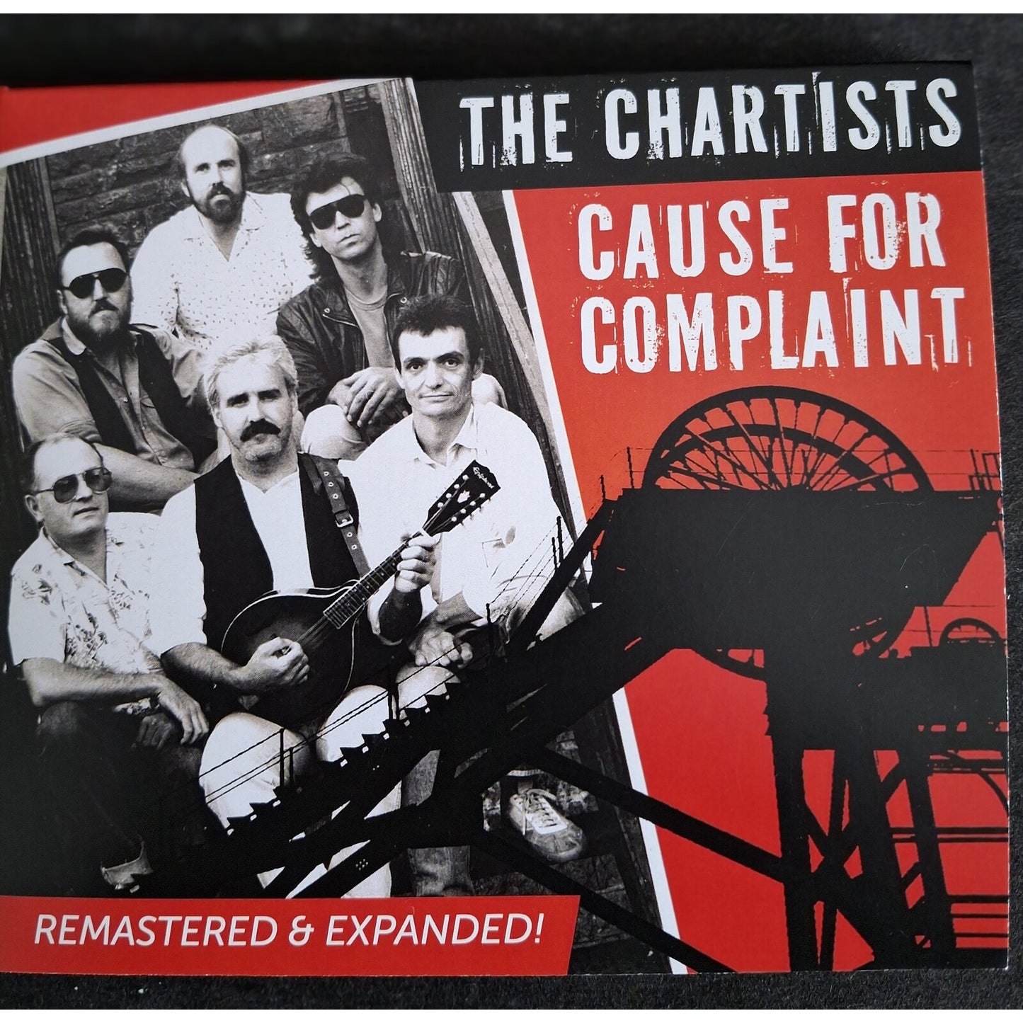 CD cover for The Chartists’ “Cause For Complaint” featuring a band photo.