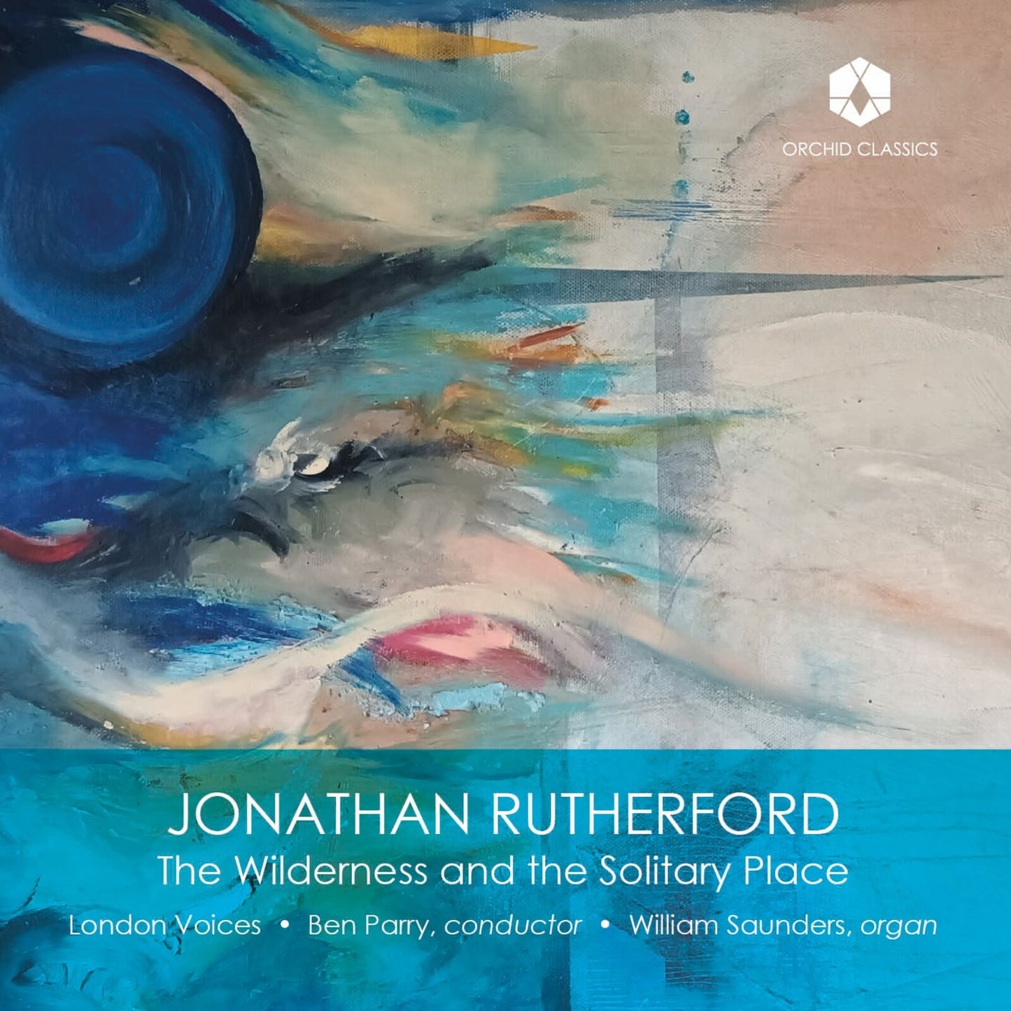 CD cover for "The Wilderness" by Jonathan Rutherford, abstract painting.