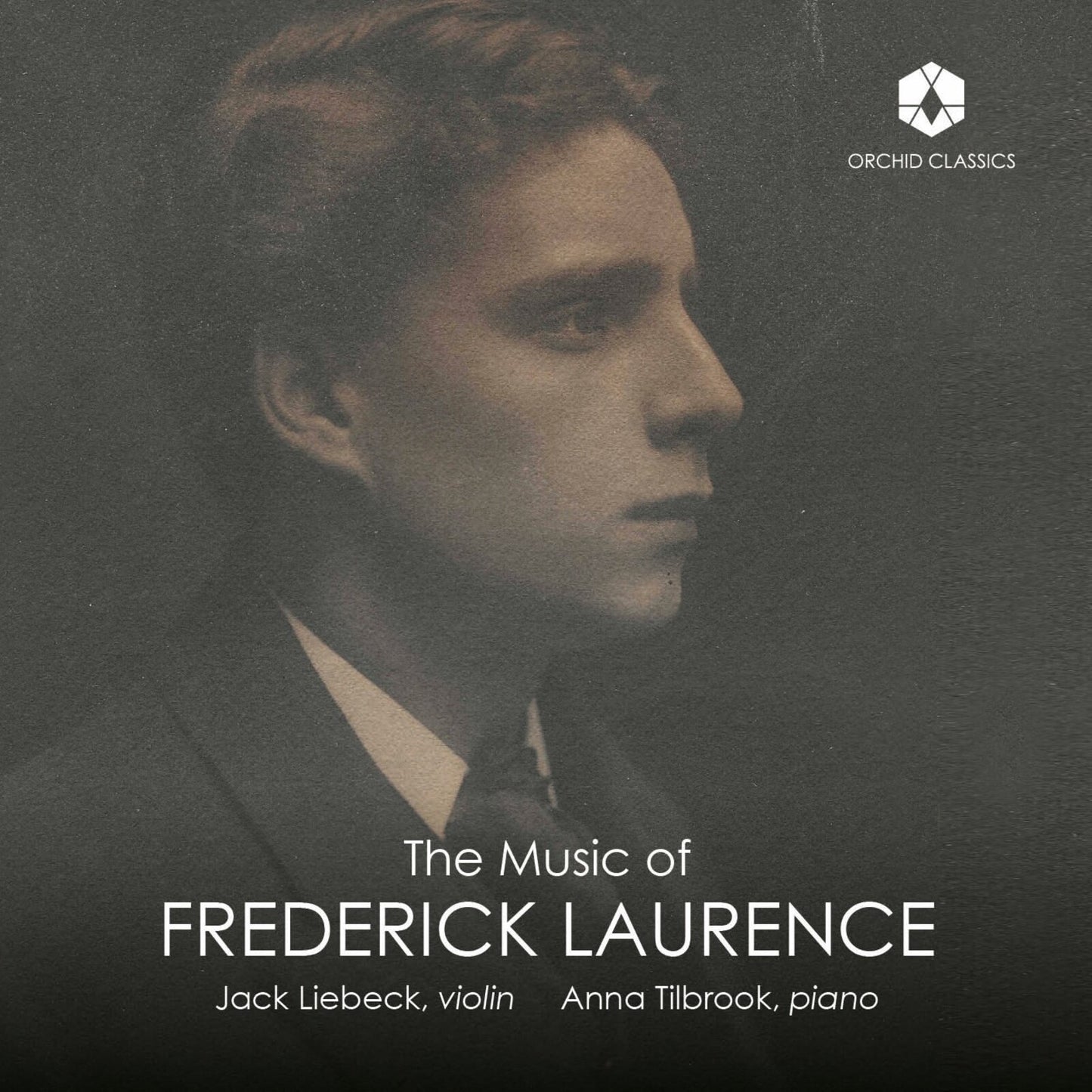 CD cover featuring a portrait of a man with a violin.