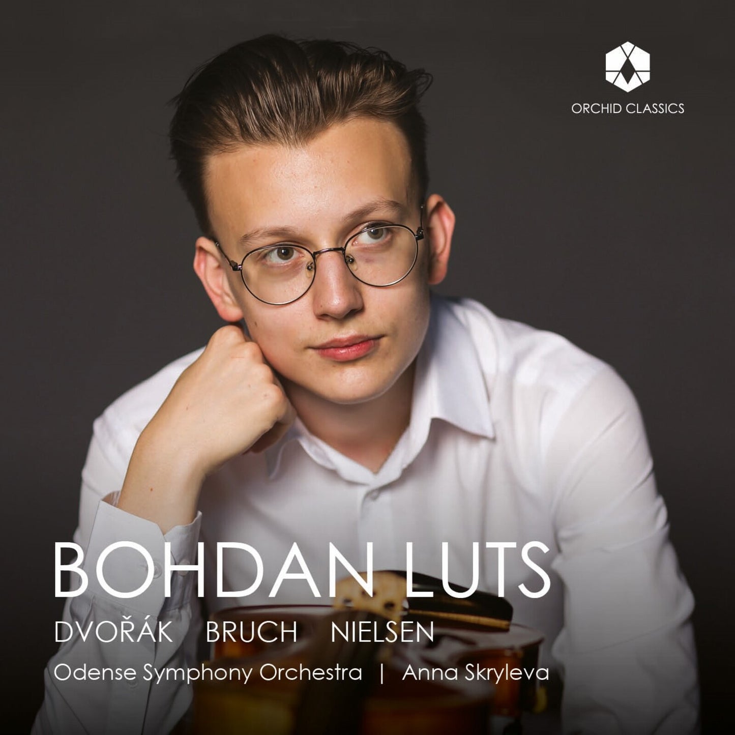 CD cover featuring a young man with glasses and the name Bohdan Luts.