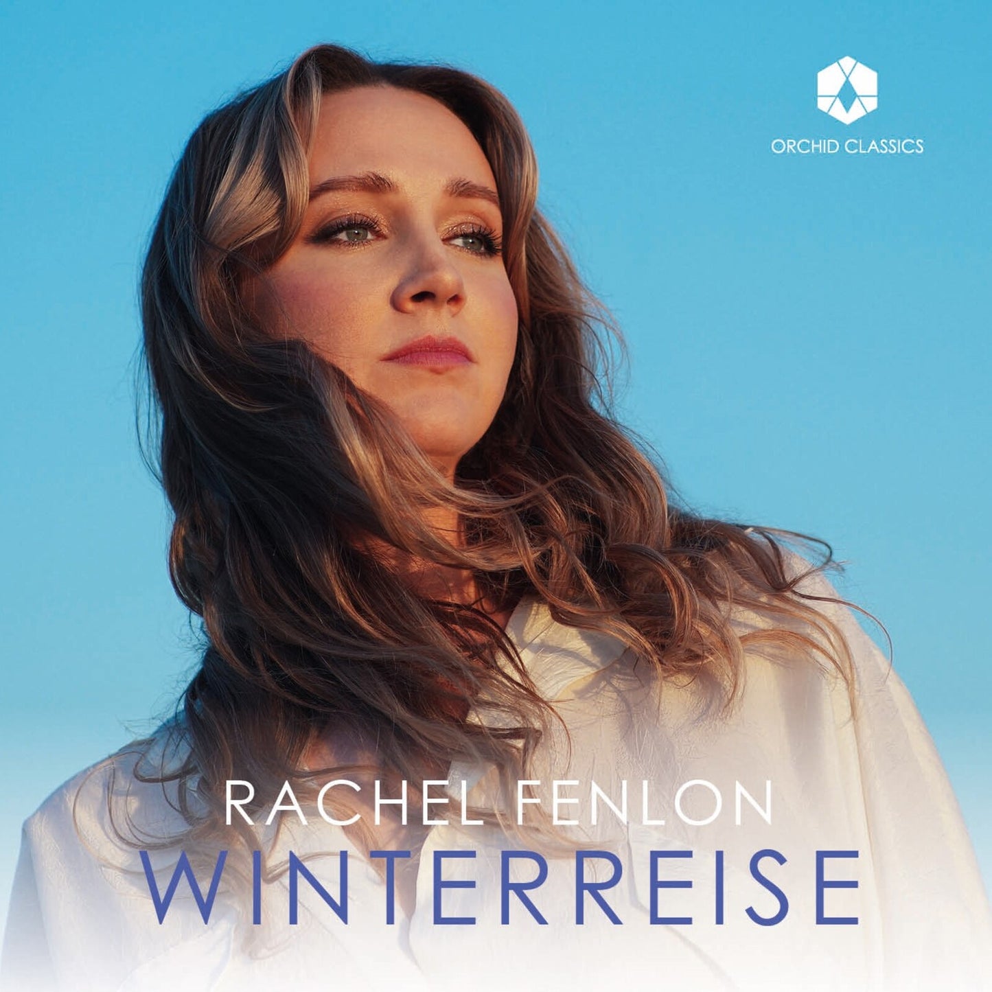 CD cover featuring portrait of Rachel Fenlon with album title "Winterreise".