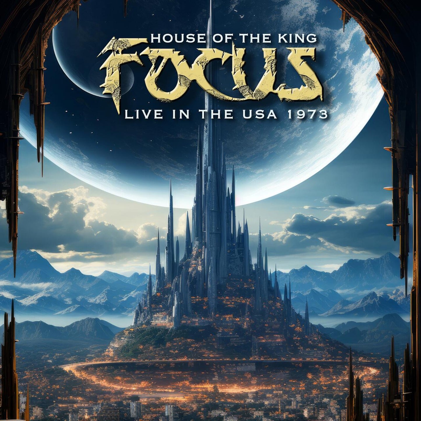 CD cover for Focus' "House of the King" featuring a fantasy castle.