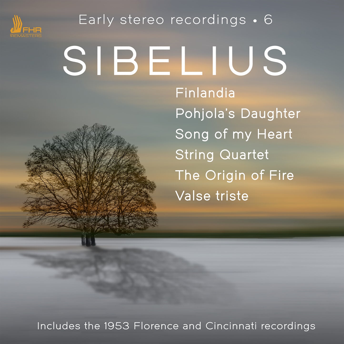 CD cover for Sibelius compositions by the Cincinnati Symphony Orchestra.