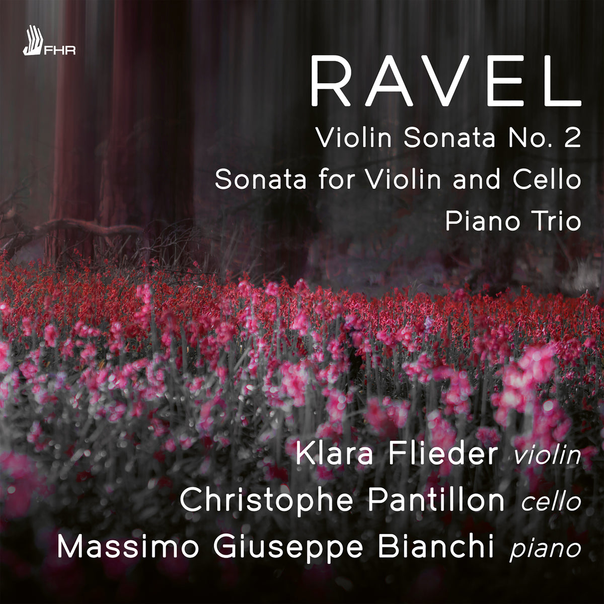 CD cover for Ravel compositions performed by Klara Flieder and others.