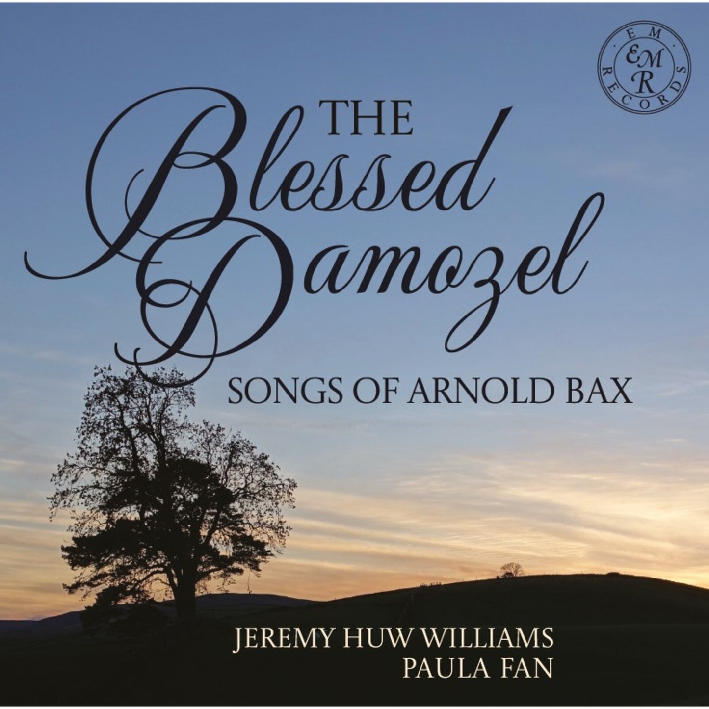 CD cover for “The Blessed Damozel” featuring a silhouetted tree.