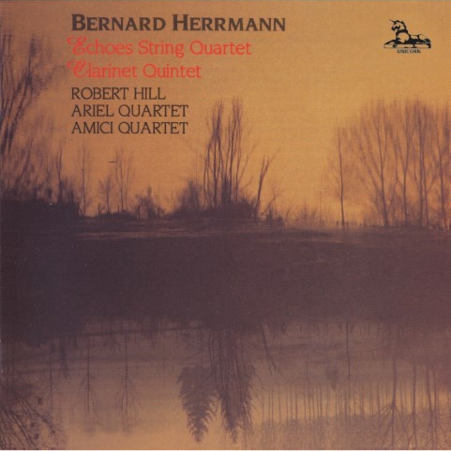 CD cover: misty landscape with text naming composers and performers.