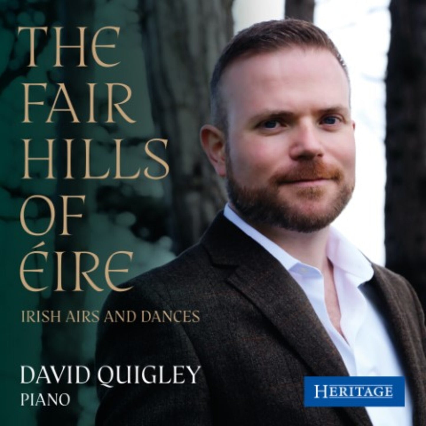 CD cover featuring pianist David Quigley, titled "The Fair Hills Of Éire".