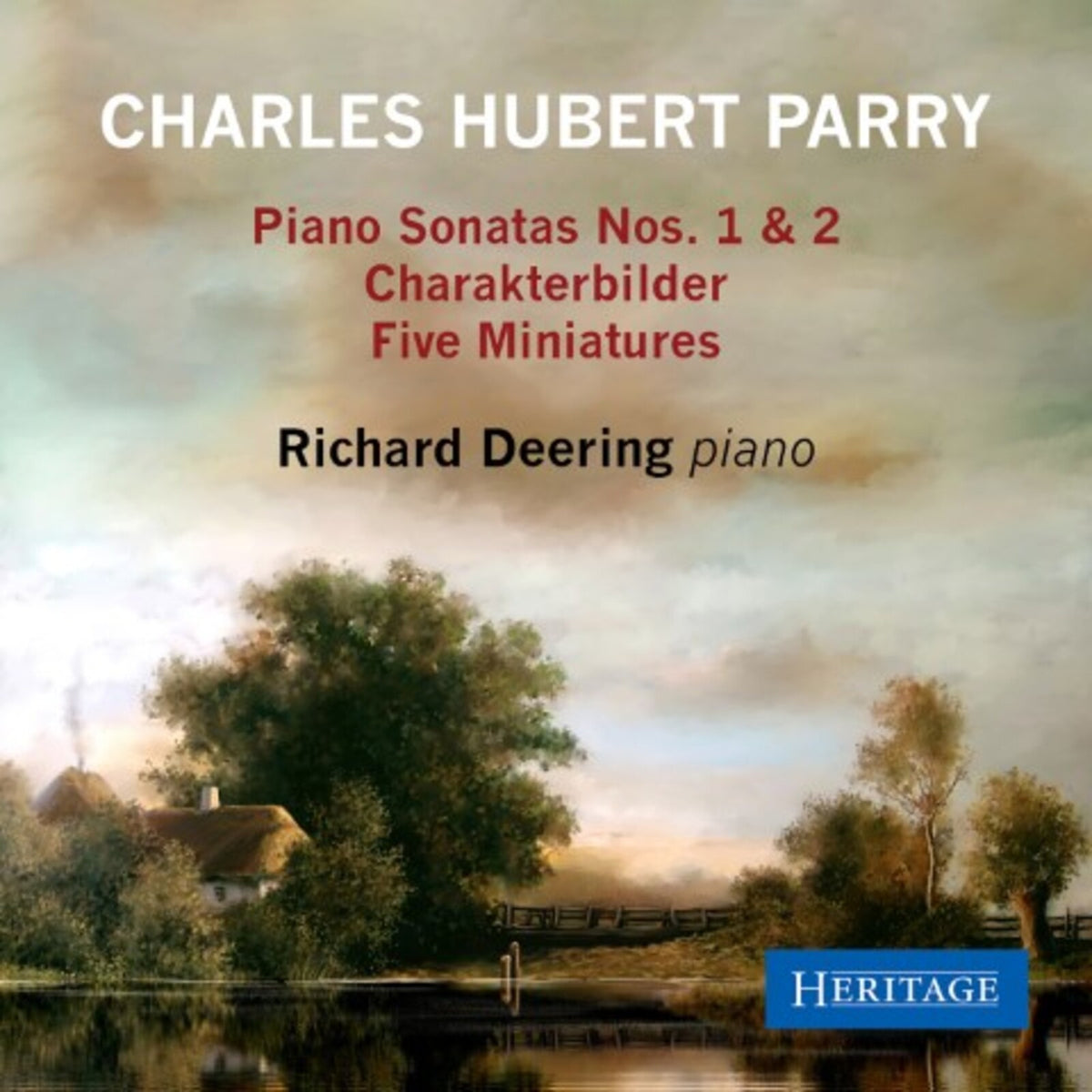 CD cover for Charles Hubert Parry piano music by Richard Deering.