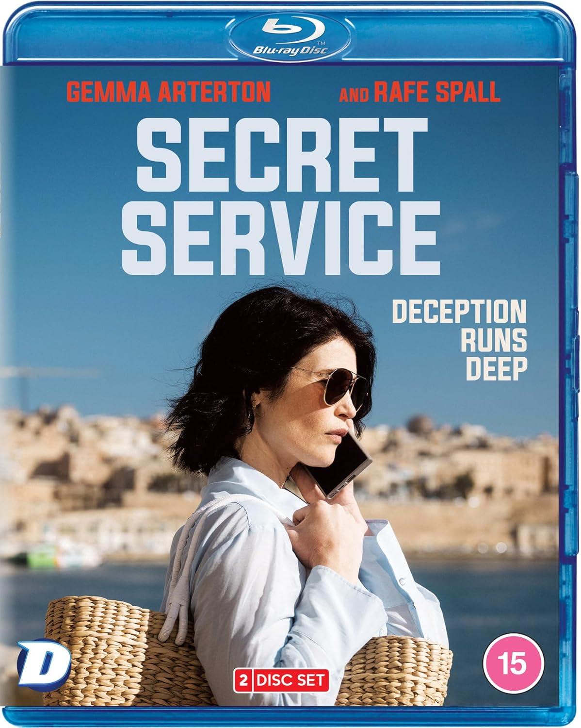 Blu-ray cover for "Secret Service" featuring Gemma Arterton with a phone.