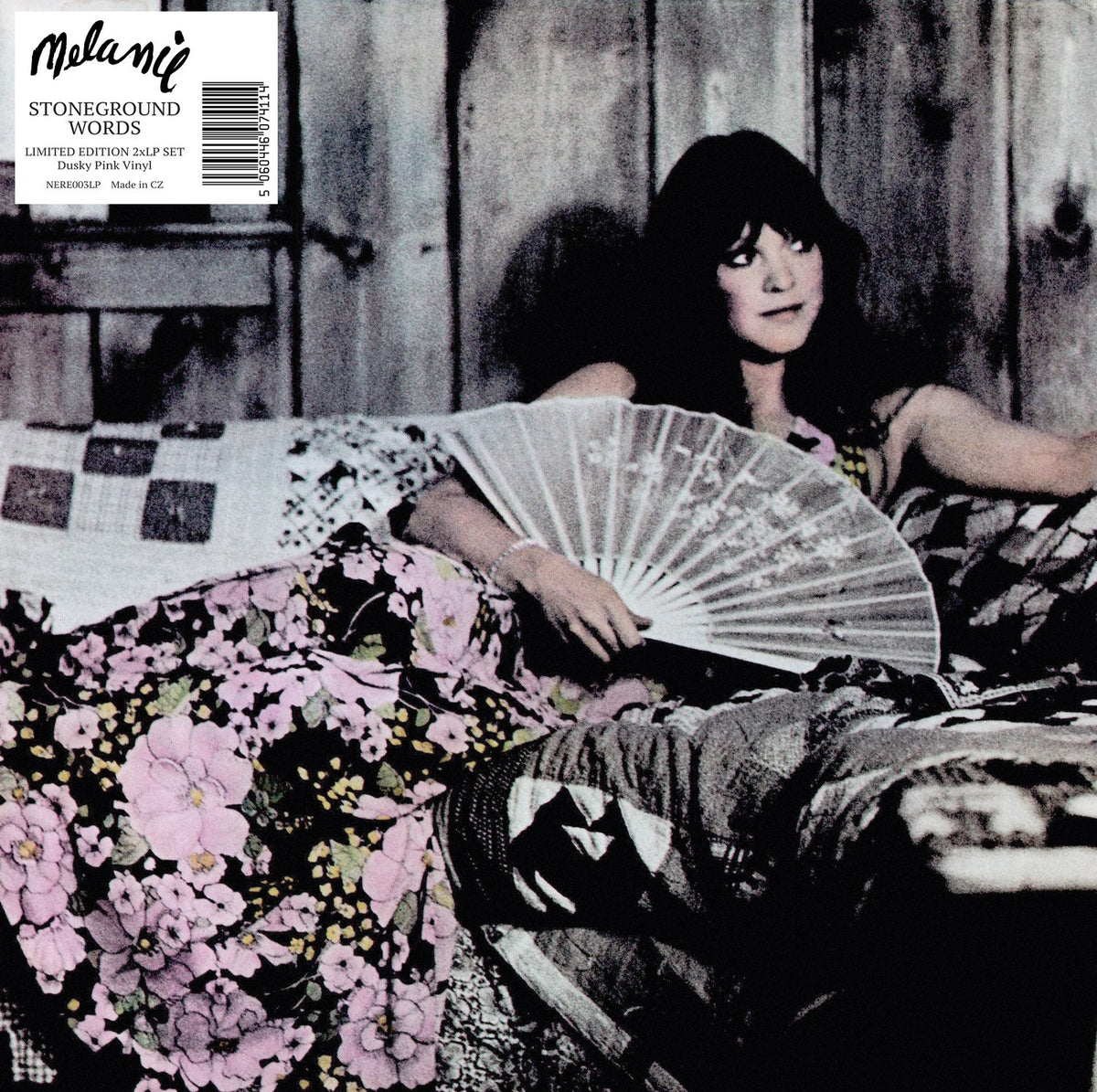 CD cover for Melanie’s “Stoneground Words” featuring a reclining woman.