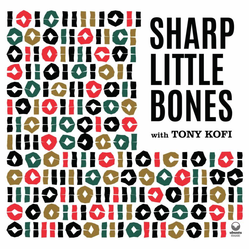 Album cover for "Sharp Little Bones" with geometric patterns and text.