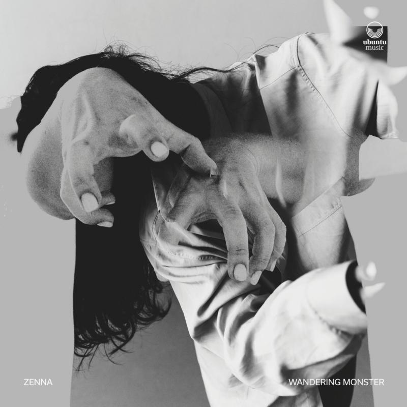 Black and white album cover featuring a person with obscured face.