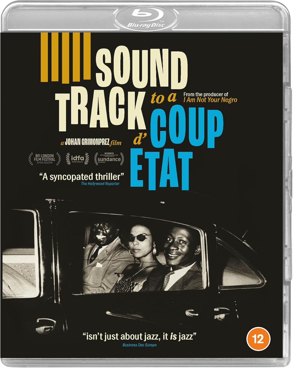 DVD cover for “Soundtrack To A Coup Detat” with film still.