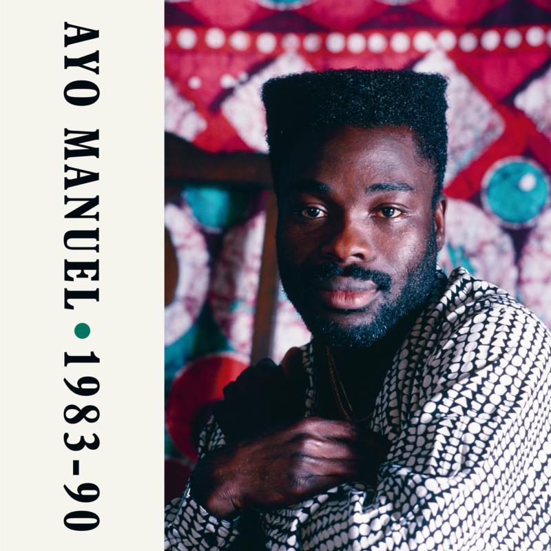 Ayo Manuel album cover, portrait of a Black man with textured hair.