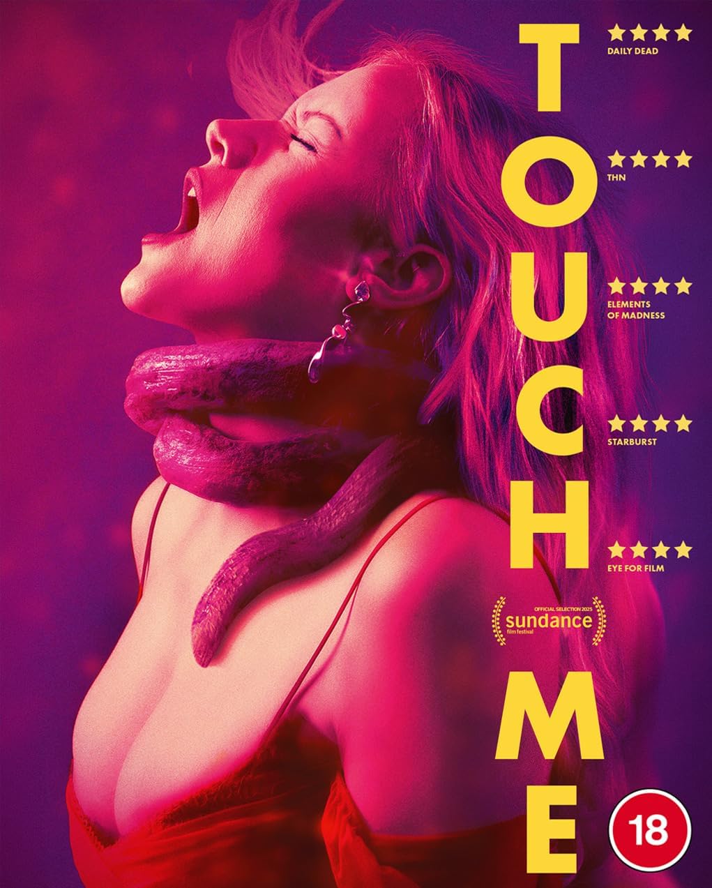 Blu-ray cover for “Touch Me/Hypochondriac” featuring a woman with exaggerated expression.