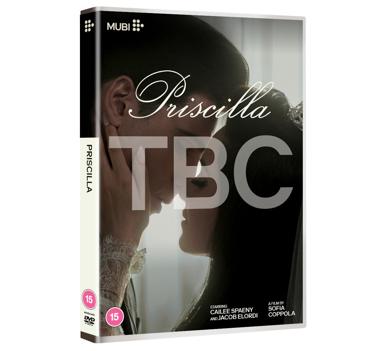 DVD cover for the film Priscilla featuring a couple in a close embrace.