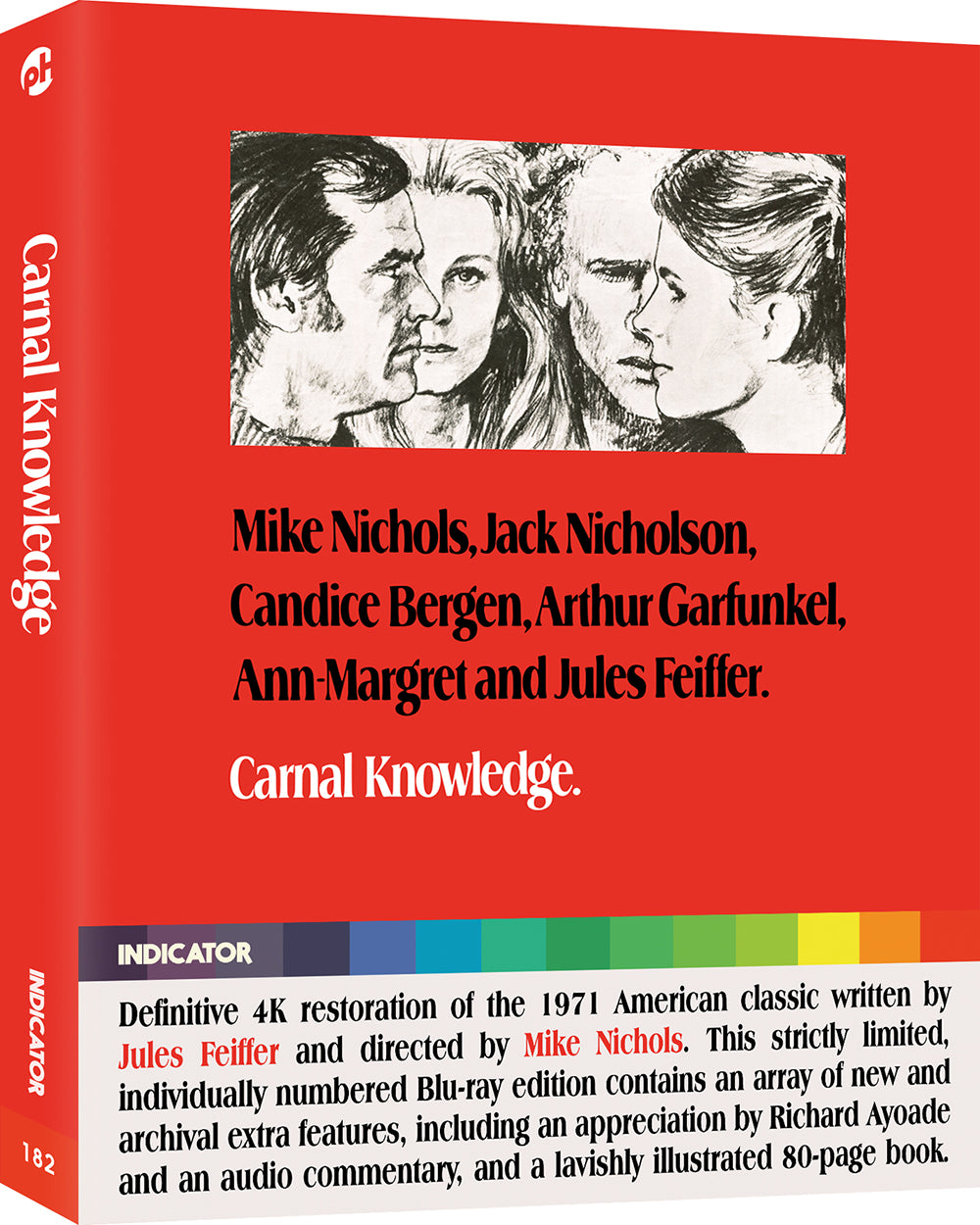 Blu-ray cover for "Carnal Knowledge" featuring black and white portrait of three faces.