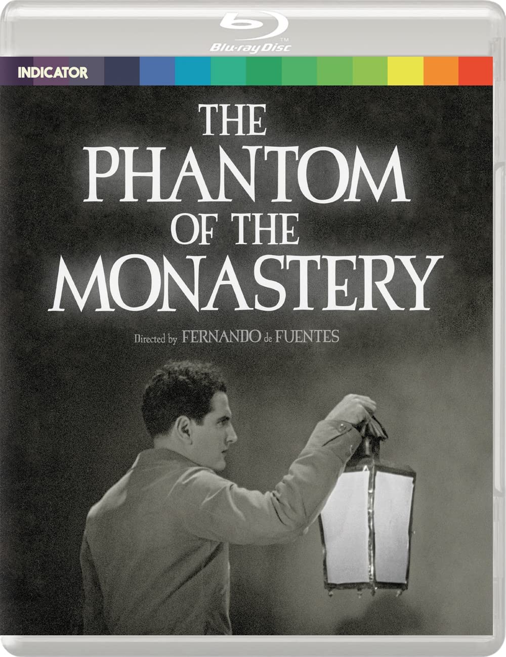 The Phantom of the Monastery" Blu-ray cover with a man holding a lantern.