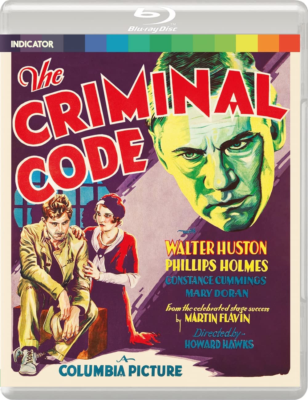 Blu-ray cover for "The Criminal Code" featuring Walter Huston and cast.