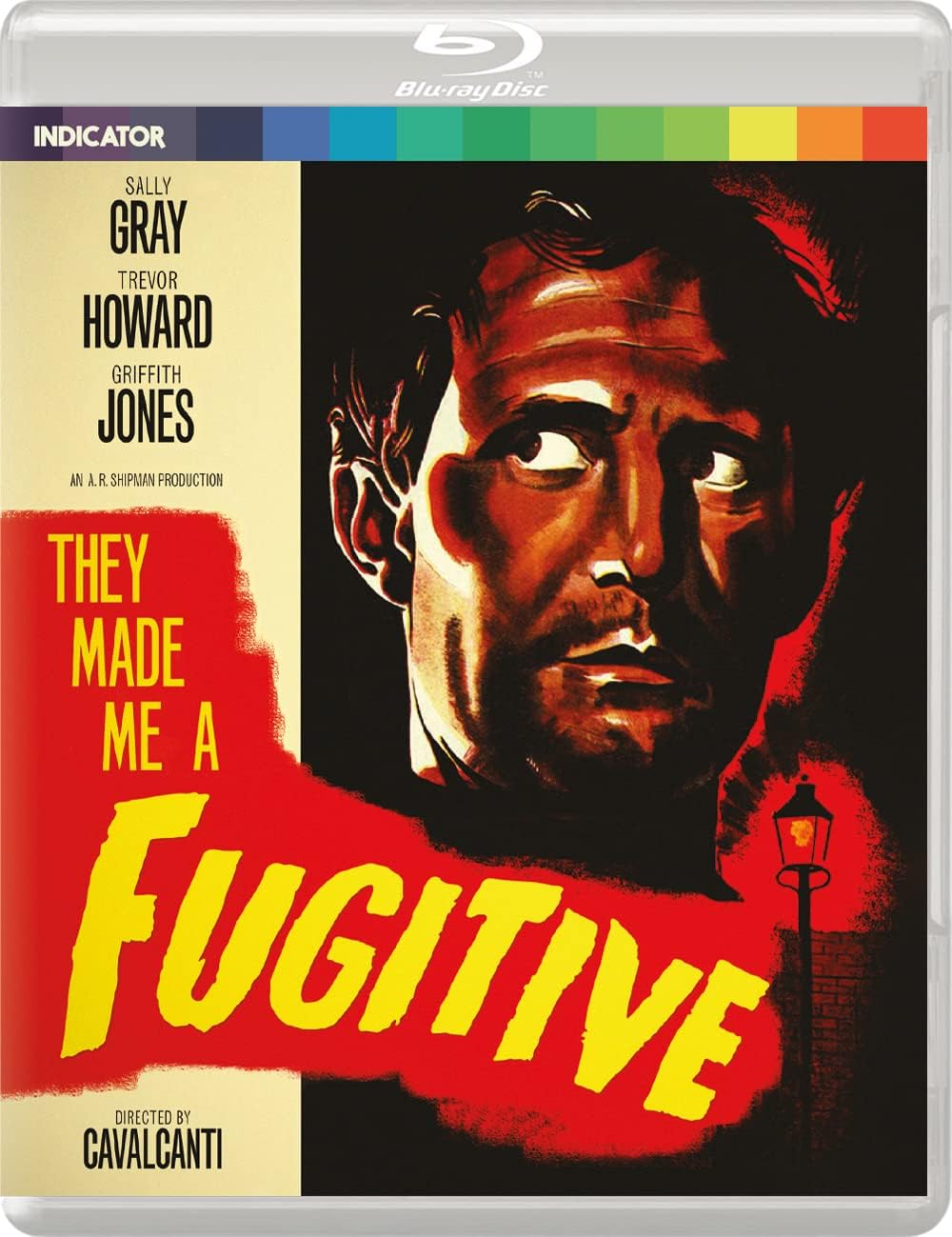 Blu-ray cover for "They Made Me a Fugitive" featuring a distressed man’s face.