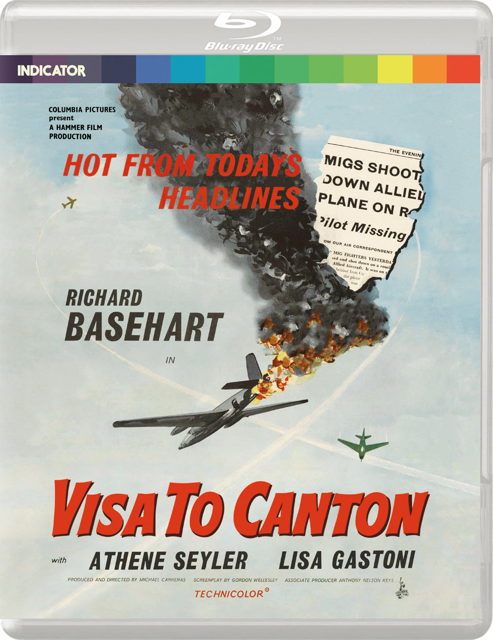 Visa To Canton" Blu-ray cover featuring a red and white airplane illustration.