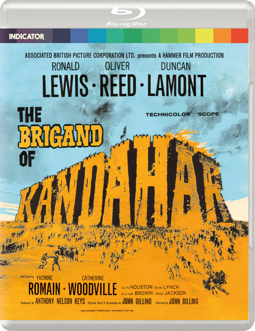 Blu-ray cover for "The Brigade of Kandahar" featuring a desert landscape.