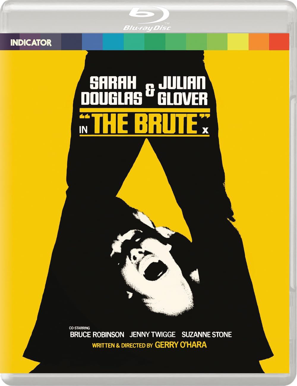 Blu-ray cover for "The Brute" featuring a distressed woman’s face.