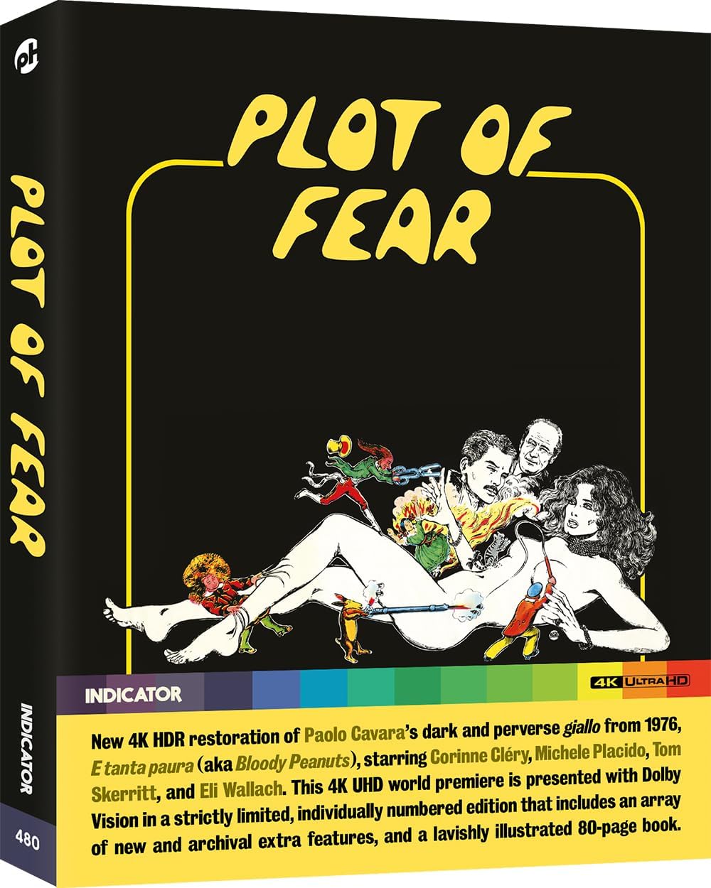 “Plot of Fear” 4K UHD Blu-ray cover with illustrated figures and text.