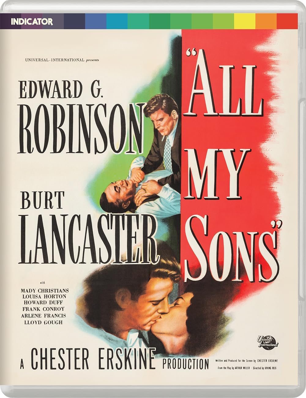 Blu-ray cover for All My Sons featuring illustrations of the film's cast.