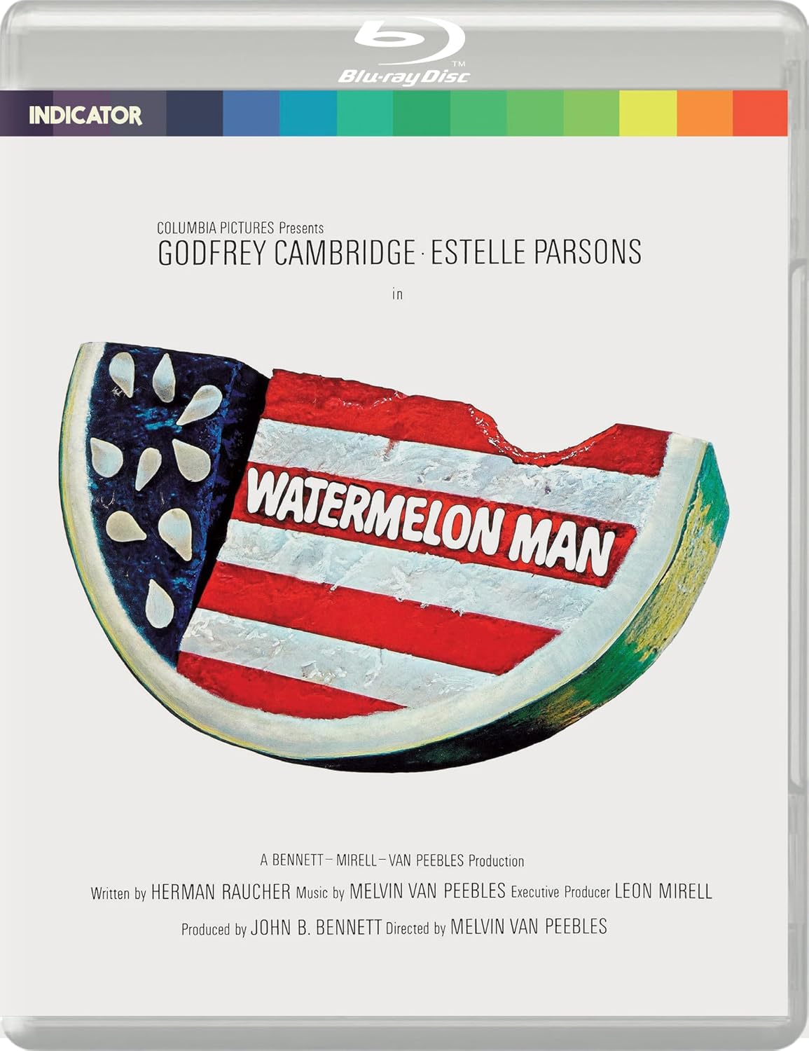 Watermelon Man" Blu-ray cover with a stylized watermelon slice and film credits.